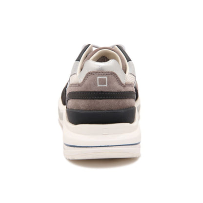 D.A.T.E Beige Leather Sneaker