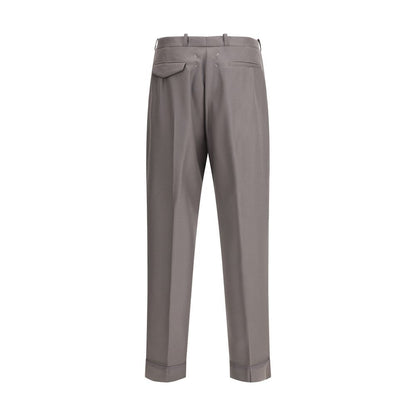 Margiela Green Fleece Wool Dress Pants