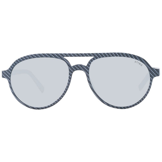 Sting Black Men Glasses Frame with full-rim aviator style and polarized lenses.