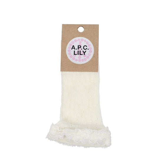 A.P.C. White Polyamide Socks 1728,75667636384,A.P.C.,Clothing,New with tags,Socks - Underwear - Clothing,Underwear - Clothing,UNI,White,Women