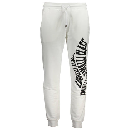 Cavalli Class Bianco Cotton Men's Sweatpant
