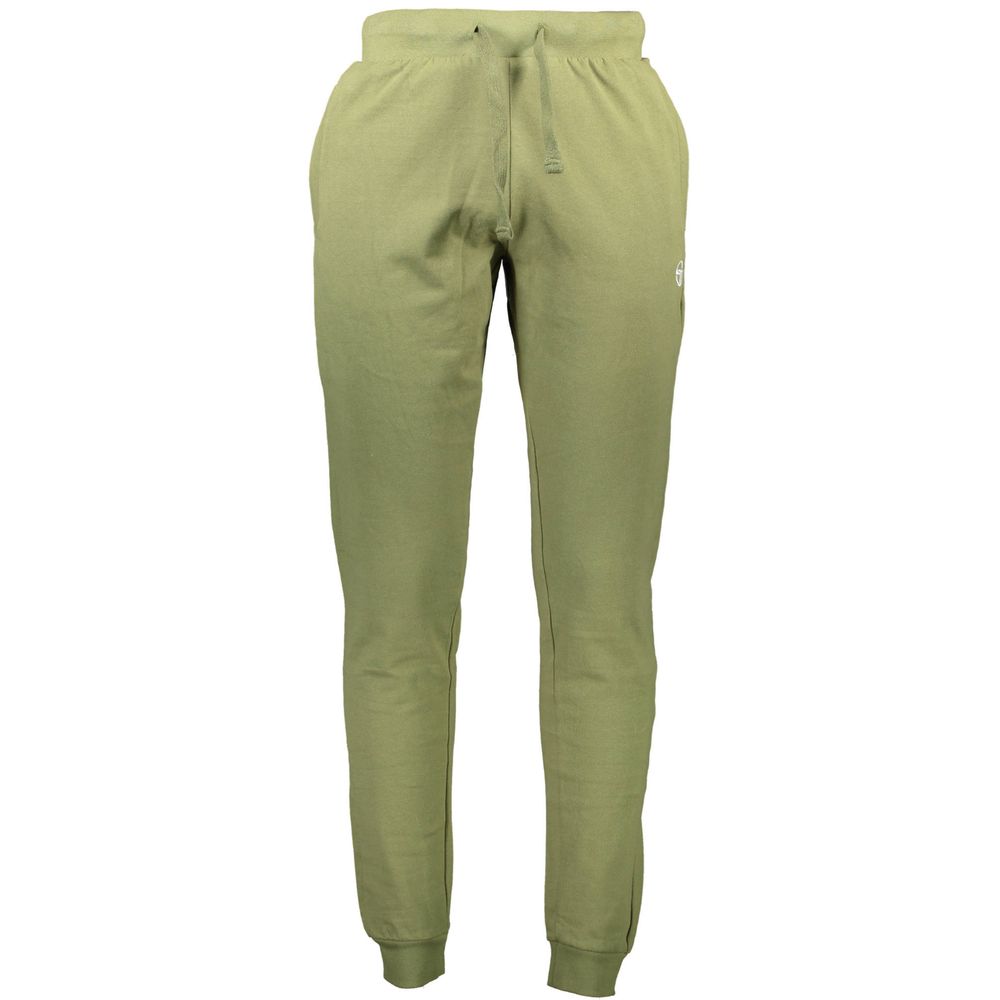 Sergio Tacchini Verde Cotton Men's Tracksuit Pants