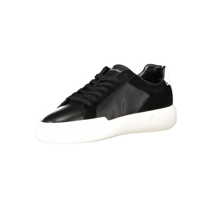 Calvin Klein Nero Leather Men Sneaker 1728,67403481248,Athletic - Sneakers - Shoes,Black,Calvin Klein,EU40/US7,EU44/US11,EU45/US12,Men,New with tags,Shoes,Sneakers - Shoes