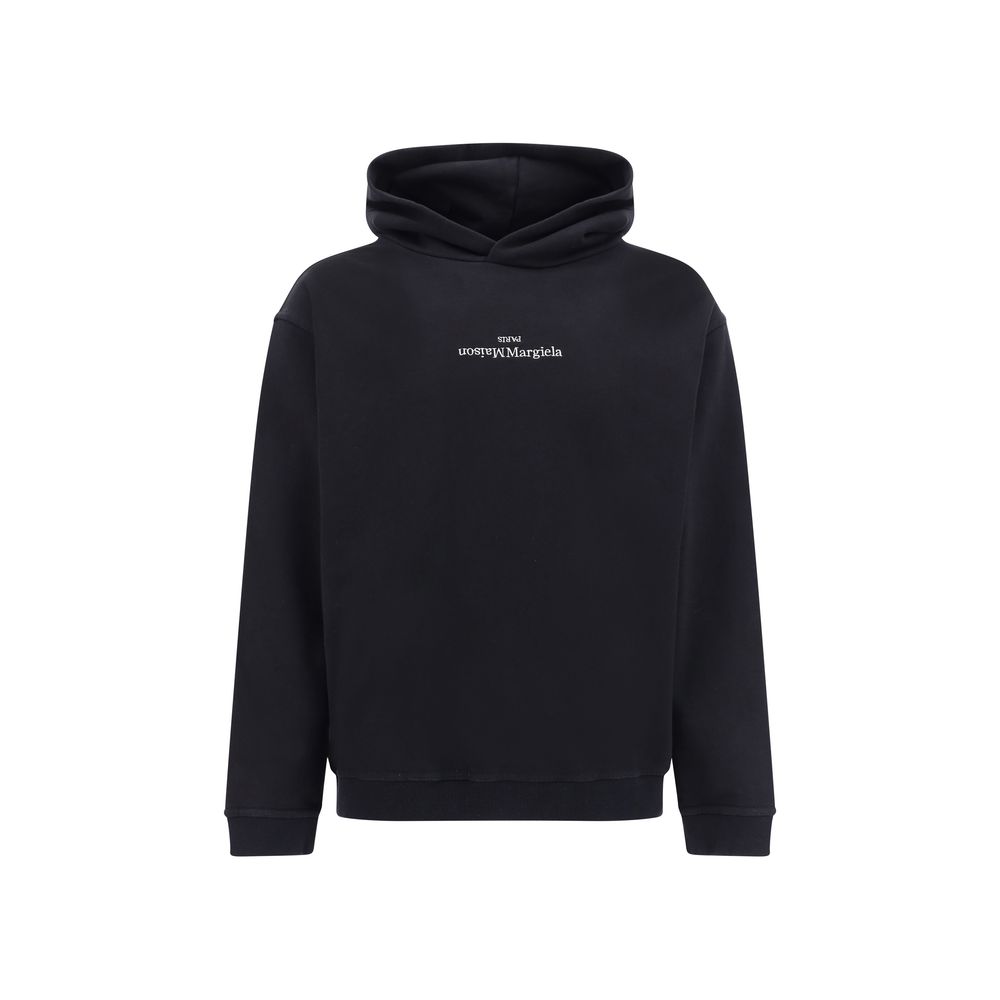 Margiela Black Cotton Sweatshirt 1728,72470364320,Black,Clothing,IT46 | S,IT48 | M,IT50 | L,Margiela,Men,New with tags,Sweaters - Clothing,Sweatshirts - Sweaters - Clothing