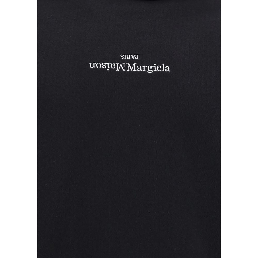 Margiela Black Cotton Sweatshirt 1728,72470364320,Black,Clothing,IT46 | S,IT48 | M,IT50 | L,Margiela,Men,New with tags,Sweaters - Clothing,Sweatshirts - Sweaters - Clothing