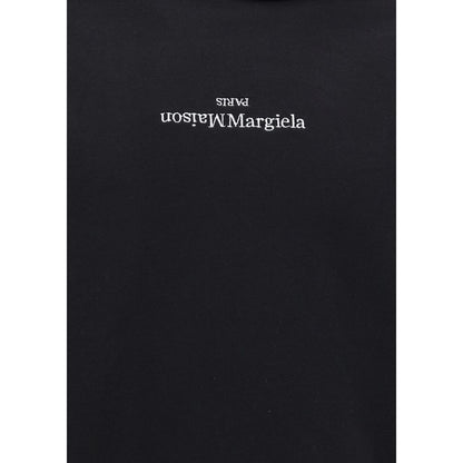 Margiela Black Cotton Sweatshirt 1728,72470364320,Black,Clothing,IT46 | S,IT48 | M,IT50 | L,Margiela,Men,New with tags,Sweaters - Clothing,Sweatshirts - Sweaters - Clothing