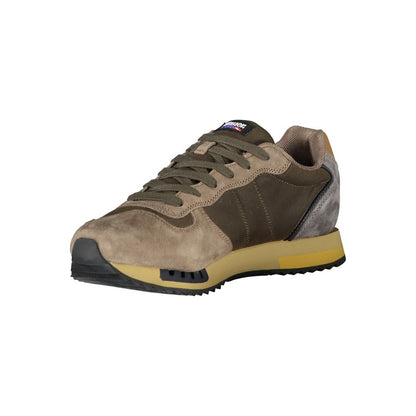Blauer Green Leather Men Sneaker 1728,67403481248,Athletic - Sneakers - Shoes,Blauer,EU41/US8,EU43/US10,EU44/US11,EU45/US12,Green,Men,New with tags,Shoes,Sneakers - Shoes