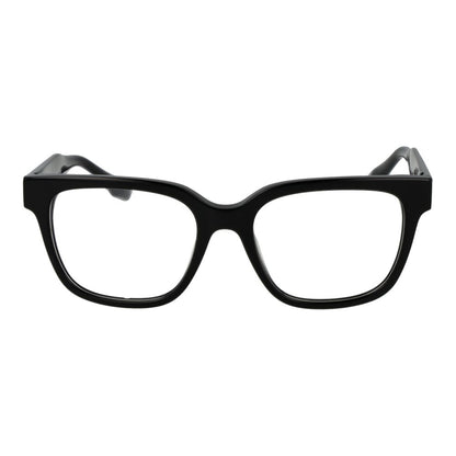 Trussardi Black Acetate Glasses (Frames) full-rim square style with demo lenses, acetate material, and spring hinge for men.