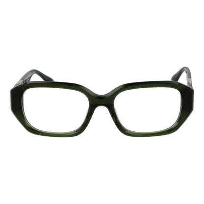Trussardi Green Acetate Glasses (Frames) for women with full-rim style and demo lenses. Includes branded case. Size 52-17-145.