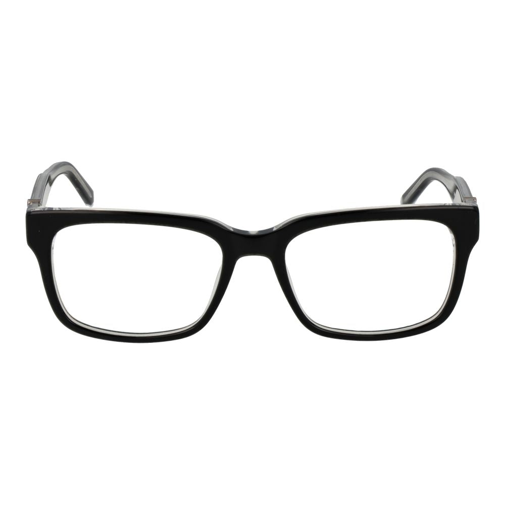 Guess Black Acetate Glasses (Frames) for men, full-rim rectangle style with demo lenses, black acetate frame, size 52-17-145.
