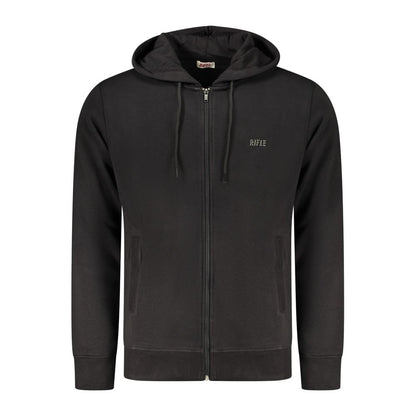 Rifle Black Cotton Men Sweater