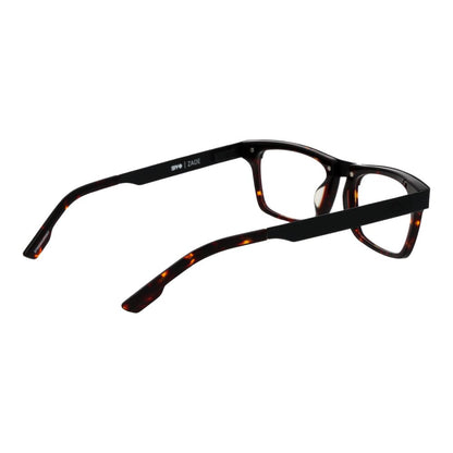 Spy Black Metal & Plastic Glasses (Frames), unisex black full-rim, metal & plastic material, rectangle style, comes with branded case.
