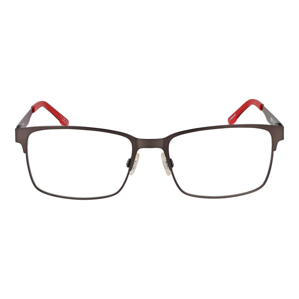 Rectangle Spy Black Plastic Glasses (Frames) with full-rim black frame, plastic material, and spring hinge for unisex wear.