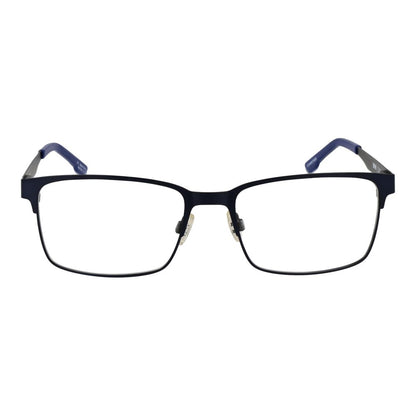 Spy Blue Plastic Glasses (Frames) with full-rim rectangle style, unisex design, blue color, spring hinge; lens width 57mm.