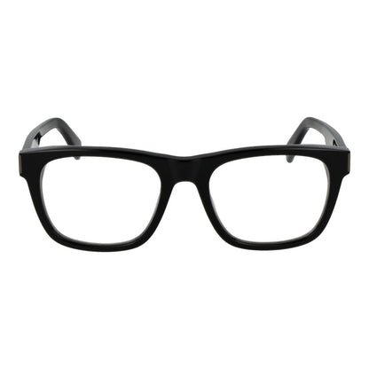 Tod's Black Acetate Glasses (Frames) for men, full-rim rectangle style, black demo lenses, acetate frame, includes branded case.