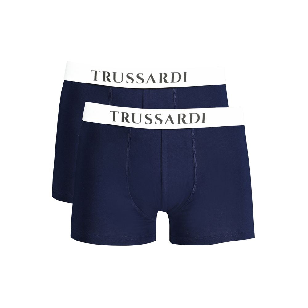 Trussardi Blue Cotton Underwear