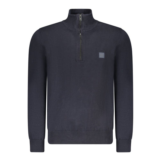 Hugo Boss Blue Cotton Men Sweater
