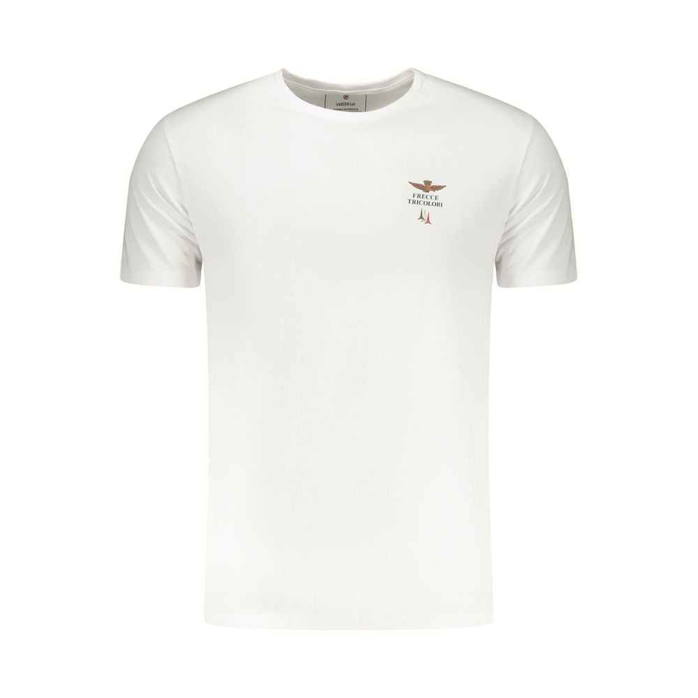 Aeronautica Militare White Cotton Men's T-Shirt