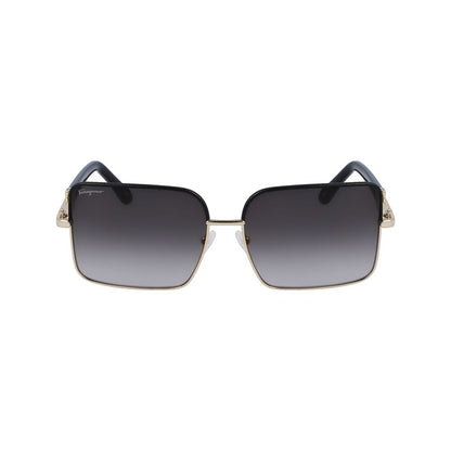 Ferragamo Gold Metal Sunglasses
