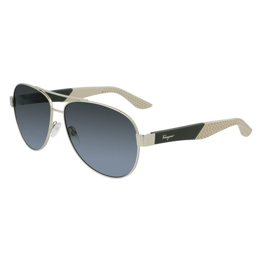 Ferragamo Gold Metal Sunglasses