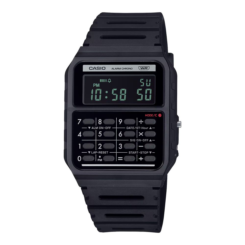 Casio Black Resin Digital Watch 1728,67434610848,Accessories,Black,Casio,Digital Watches - Watches - Accessories,New with tags,Unisex,Watches - Accessories