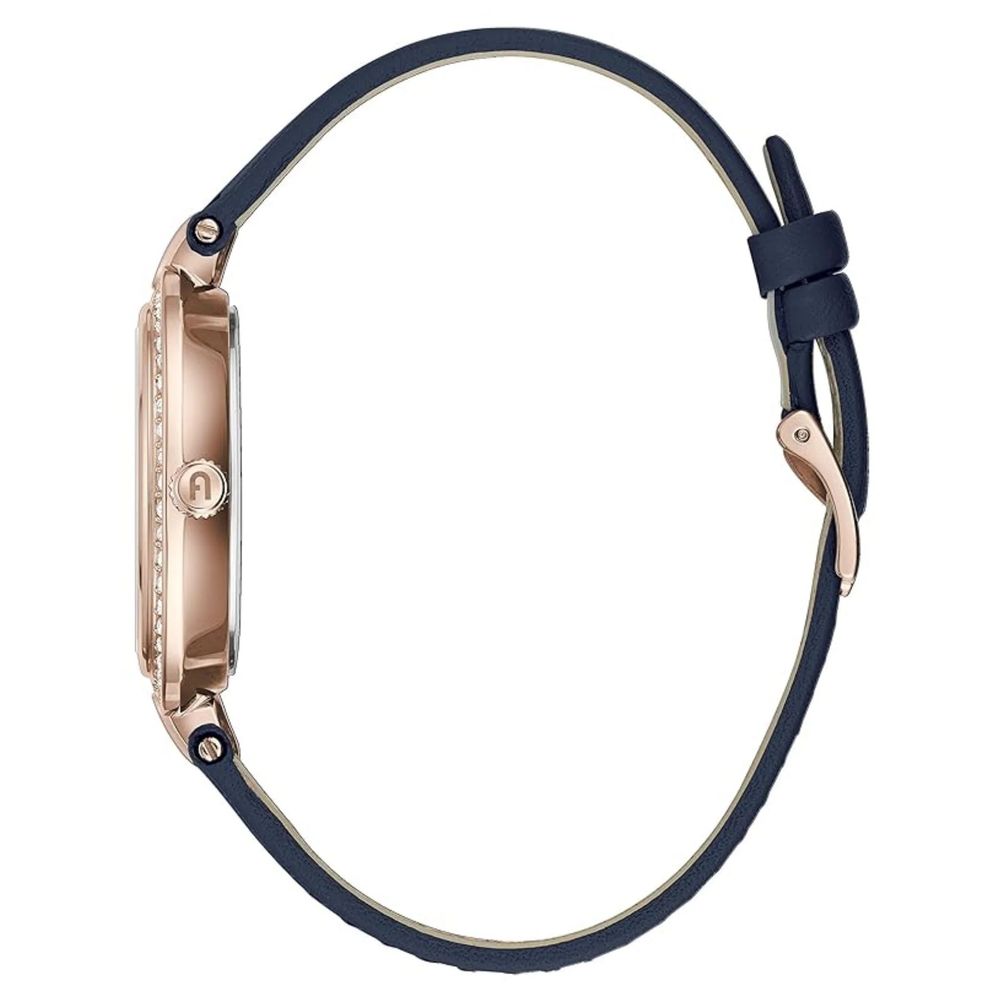 Furla Blue Leather Dress Watch