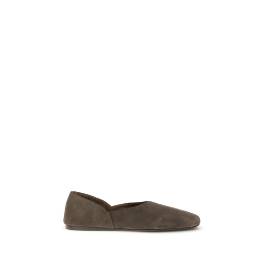 Khaite Brown Calf Leather Bos Taurus Ballet Flats 1728,72470364320,Ballet Flats - Flats - Shoes,Brown,EU36/US6,EU38.5/US8.5,EU38/US8,EU39/US9,EU40/US10,EU41/US11,Flats - Shoes,Khaite,New with tags,Shoes,Women