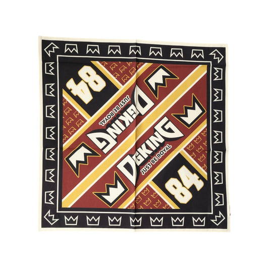 Dolce & Gabbana Multicolor DG King Square Foulard Men 50.5cm x 50cm Scarf