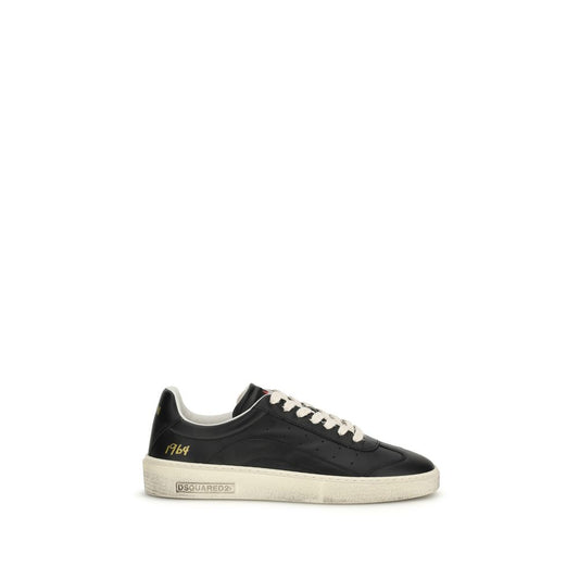 Dsquared² Black Calf Leather Bos Taurus Low Top Sneakers 1728,72470364320,Black,Dsquared²,EU40/US7,EU41.5/US8.5,EU41/US8,EU42.5/US9.5,EU42/US9,EU43.5/US10.5,EU43/US10,EU44/US11,EU45/US12,Low Tops - Sneakers - Shoes,Men,New with tags,Shoes,Sneakers - Shoes
