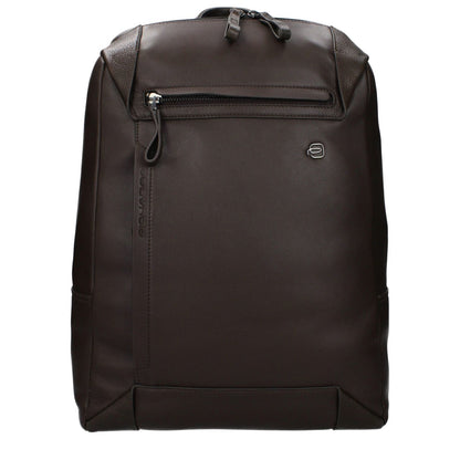 Piquadro Brown Leather Backpack