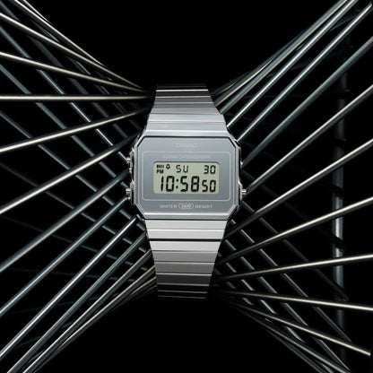 CASIO VINTAGE Mod. ICONIC SLIM DESIGN - SILVER