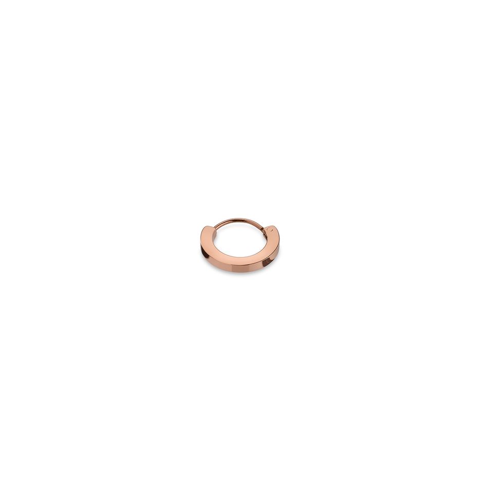 AN JEWELS JEWELRY Mod. AS.PH05R rose gold hoop earring on white background
