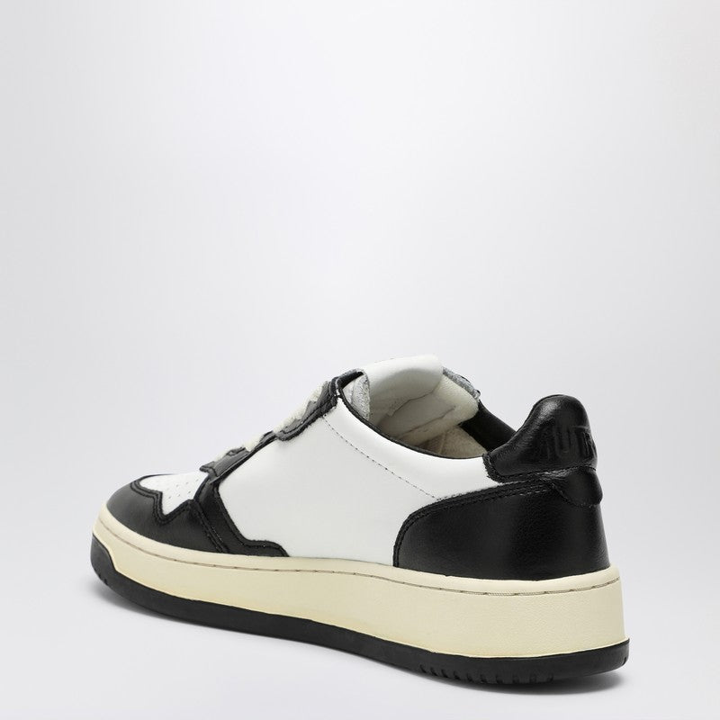 AUTRY Medalist black/white leather trainer