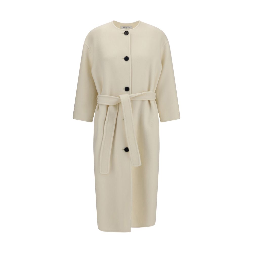 Aftercoat Cream Fleece Wool Coat