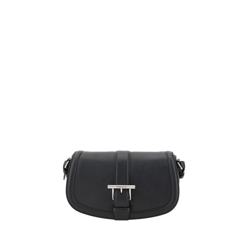 Alexander McQueen Black T-bar Shoulder Bag