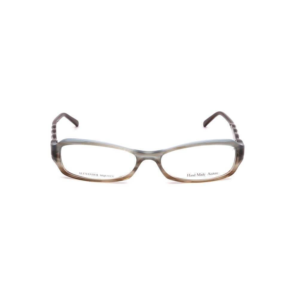 Alexander McQueen Brown Acetate Frames for women, model AMQ4162R4E with measurements 52/15/135 mm.