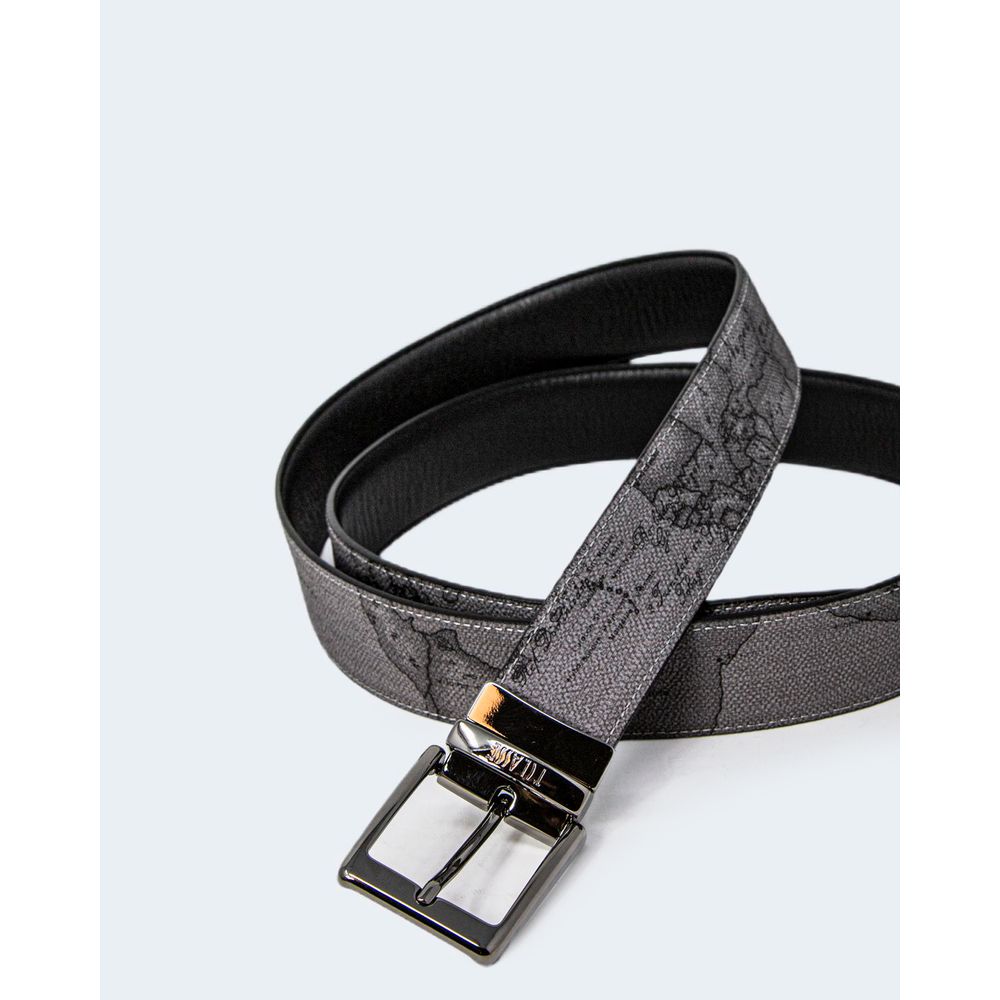 Alviero Martini Prima Classe Black Leather Regular Belt