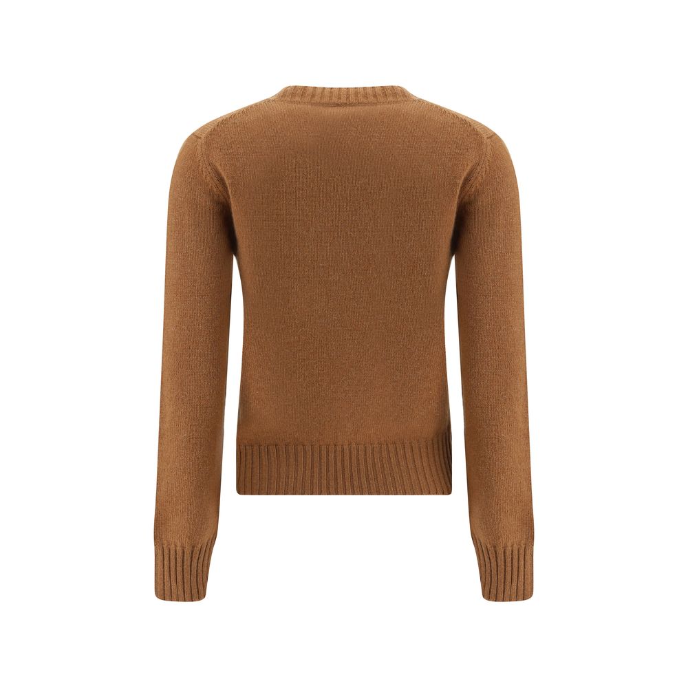 Ami Paris Brown Cashmere Sweatshirt