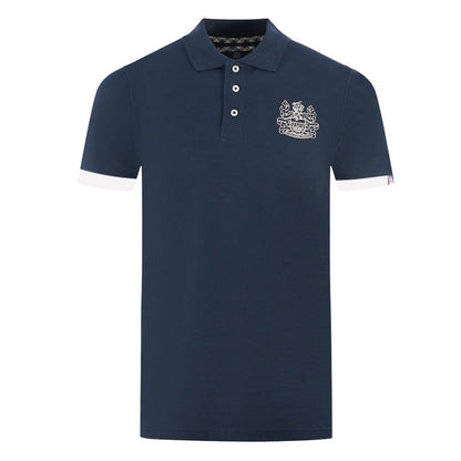 Aquascutum Blue Cotton Polo Shirt