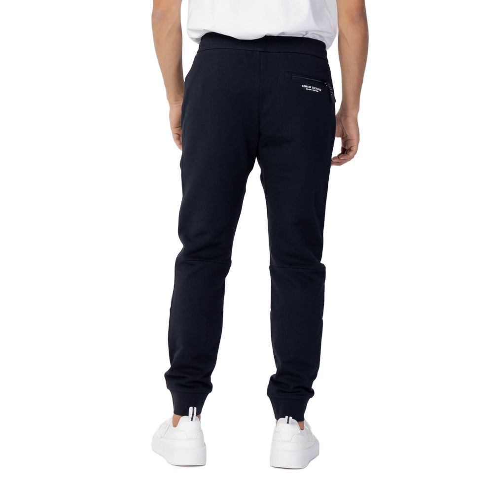 Armani Exchange Blue Cotton Joggers (Workout Pants)