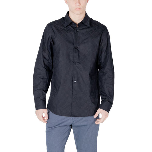 Armani Exchange Blue Cotton Shirt