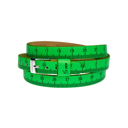 Il MEZZOMETRO Mod. FLUO - Bracciale in pelle/leather bracelet