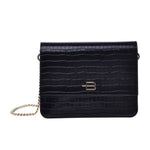 Baldinini Trend Black Calfskin Women Crossbody Bag BA-12243