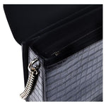 Baldinini Trend Black Calfskin Women Crossbody Bag BA-12243