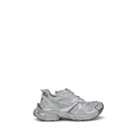 Balenciaga Gray Polyester Platform Sneakers