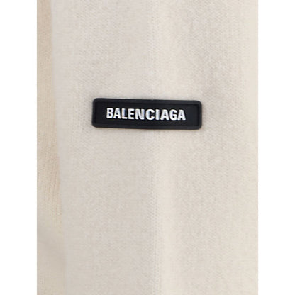 Balenciaga White Wool Sweatshirt