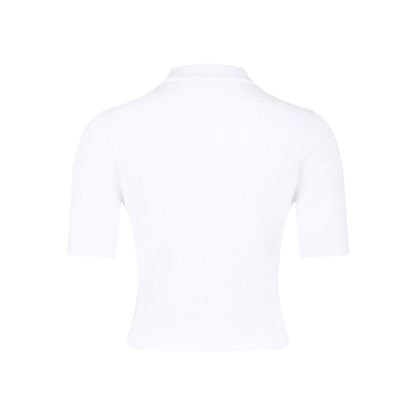 Balmain Ribbed buttoned top Topwear