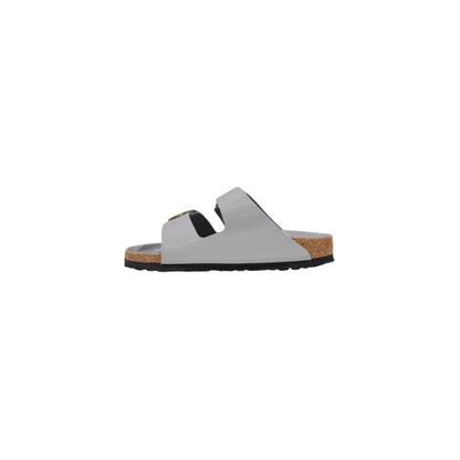 Birkenstock Gray Leather Slippers
