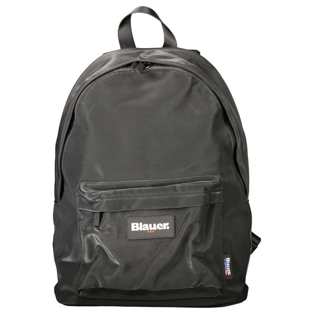 Front view with bag zipped and handles upright.