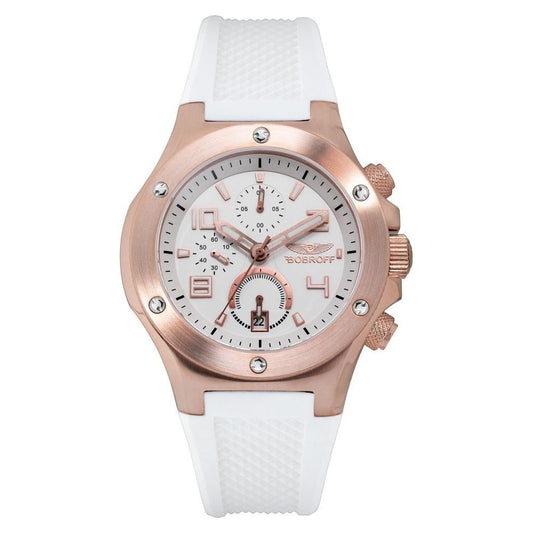 Bobroff White Rubber Watch